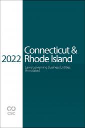 CSC Connecticut & Rhode Island Laws Governing Business Entities Annotated cover