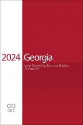 CSC Georgia Laws Governing Business Entities Annotated cover