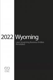 CSC® Wyoming Laws Governing Business Entities Annotated cover