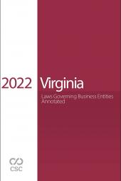 CSC® Virginia Laws Governing Business Entities Annotated cover