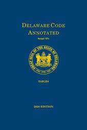 Delaware Code Annotated - Tables cover