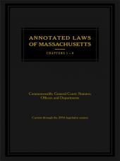 Annotated Laws of Massachusetts: Ch. 01-6 cover