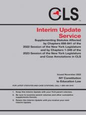 New York Consolidated Laws (CLS) Interim Supplement Service cover