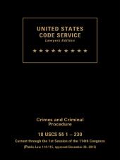 USCS Crimes and Criminal Procedure Set:  Title 18 cover