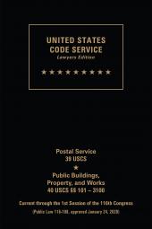USCS Postal Service/Public Buildings, Property and Works Set:  Titles 39-40 cover