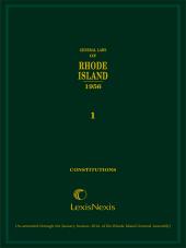 General Laws of Rhode Island cover