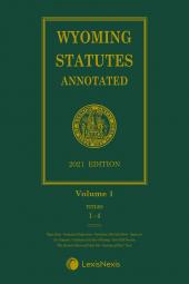 Wyoming Statutes Annotated cover