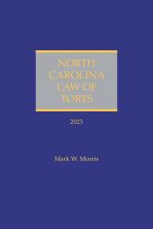 North Carolina Law of Torts cover
