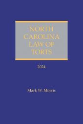 North Carolina Law of Torts cover