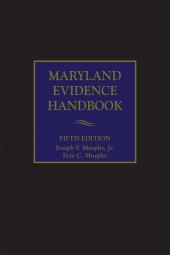 Maryland Evidence Handbook cover