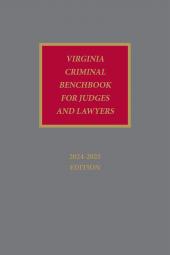 Virginia Criminal Benchbook for Judges and Lawyers cover