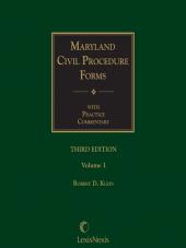 Maryland Civil Procedure Forms cover