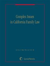 Complex Issues in California Family Law - Volume F cover