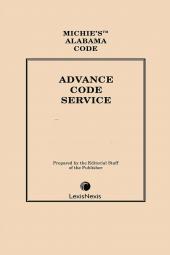 Michie's Alabama Advance Code Service cover