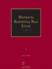 Minnesota Residential Real Estate cover