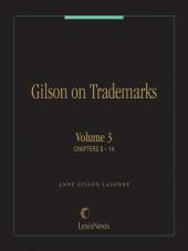 Gilson on Trademarks, Volume 3 cover