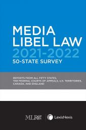Media Libel Law 50-State Survey (Non-Members) cover
