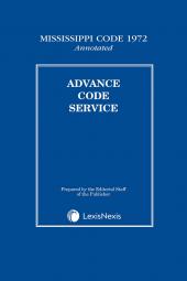 Mississippi Advance Code Service cover