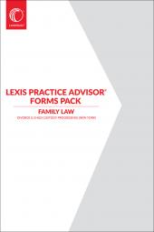 Lexis Practice Advisor® Forms Pack - Divorce & Child Custody Proceedings (New York) cover