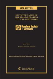 Statutory Laws of Maryland Relating to Land Surveyors cover