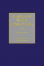 Maryland Rules Commentary cover