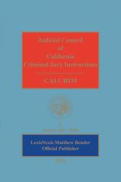 Judicial Council of California Criminal Jury Instructions (CALCRIM) cover