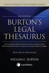 Burton's Legal Thesaurus cover