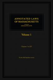 Annotated Laws of Massachusetts: Legislative Acts cover