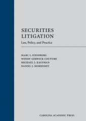 Securities Litigation: Law, Policy, and Practice cover