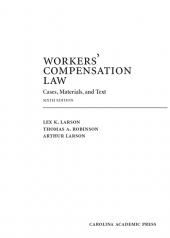 Workers' Compensation Law: Cases, Materials, and Text cover