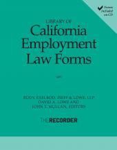 Library of California Employment Law Forms cover