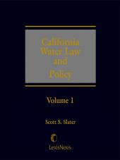 California Water Law and Policy cover