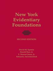 New York Evidentiary Foundations cover