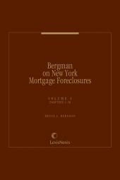 Bergman on New York Mortgage Foreclosures cover