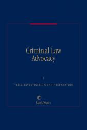 Criminal Law Advocacy cover