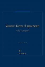 Warren's Forms of Agreements: Desk Edition cover