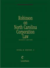 Robinson on North Carolina Corporation Law cover