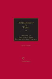 Employment in Texas:  A Guide to Employment Laws, Regulations, and Practices cover
