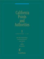California Points and Authorities cover