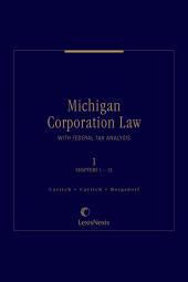 Michigan Corporation Law With Federal Tax Analysis cover