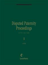 Disputed Paternity Proceedings cover