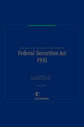 Federal Securities Act of 1933 cover