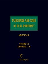 Purchase and Sale of Real Property cover