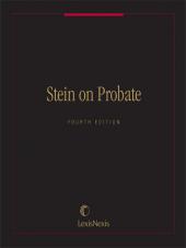 Stein on Probate: Administration of Decedents' Estates Under the Uniform Code as Enacted in Minnesota cover
