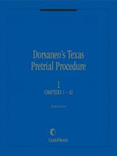 Dorsaneo's Texas Pretrial Procedure cover
