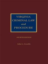 Virginia Criminal Law and Procedure cover