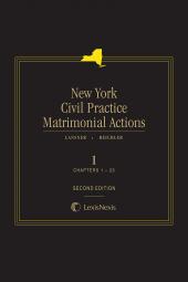 New York Civil Practice: Matrimonial Actions cover