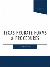 Texas Probate Forms and Procedures cover