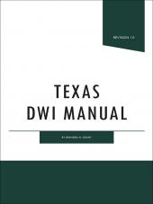 Texas DWI Manual cover