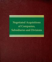 Negotiated Acquisitions of Companies, Subsidiaries and Divisions cover